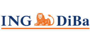 Logo der ING-DiBa AG auf grünem Hintergrund.