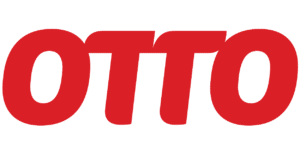 Ein rotes Logo mit dem Schriftzug OTTO GmbH & Co. KG.