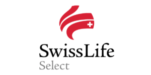Swisslife Select-Logo auf grünem Hintergrund mit der Darstellung der Swiss Life AG.