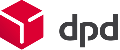 Das Logo der DPD Deutschland GmbH auf grünem Hintergrund.