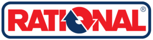 Das RATIONAL-Logo auf weißem Hintergrund.